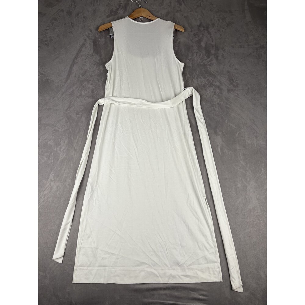 Vince Sleeveless Maxi Dress‎ Square Neck Tie Waist Size M - Picture 3 of 10